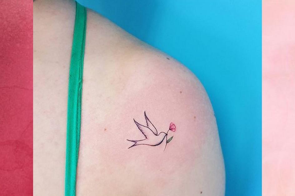 tatuagem passarinho